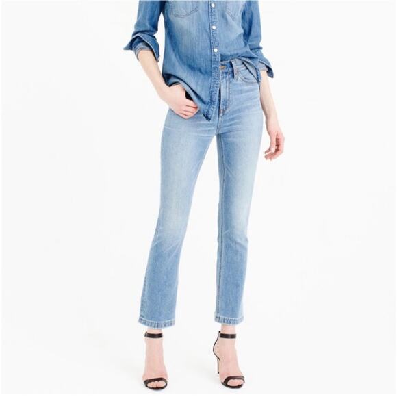 J. Crew Billie Demi-Boot Crop Jeans - Picture 1 of 10